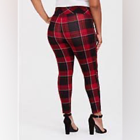 torrid Pants - Torrid Premium Ponte Pixie Plaid pant size 2